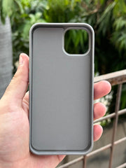 iPhone "13/14" Premium NILKIN Leather Stripe Case - Gray