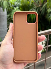 iPhone "12/12 Pro" Premium NILKIN Leather Stripe Case - Bronze
