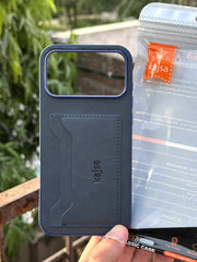 iPhone "17 Pro Max" Kajsa Leather Wallet Case - Blue