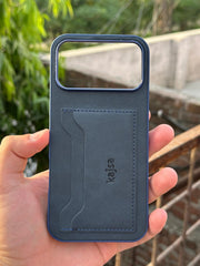 iPhone "17 Pro Max" Kajsa Leather Wallet Case - Blue
