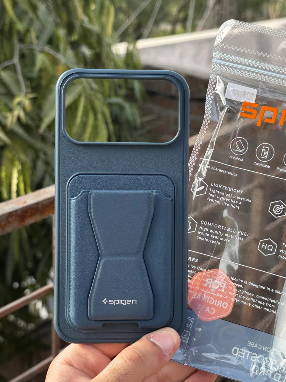 iPhone "17 Pro Max" Premium Spigen "Wallet" Case - Blue