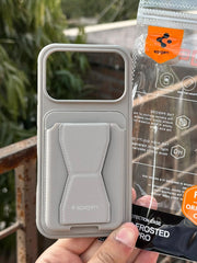 iPhone "17 Pro" Premium Spigen "Wallet" Case - Gray