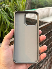 iPhone "16 Pro Max" Puloka Two-Tone Premium "Leather" Case - Gray