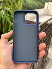 iPhone "13 Pro Max" Puloka Two-Tone Premium "Leather" Case - Blue