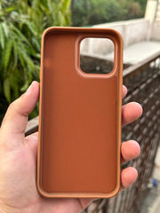 iPhone "13 Pro Max" Puloka Two-Tone Premium "Leather" Case - Brown