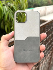 iPhone "11" Puloka Two-Tone Premium "Leather" Case - Gray