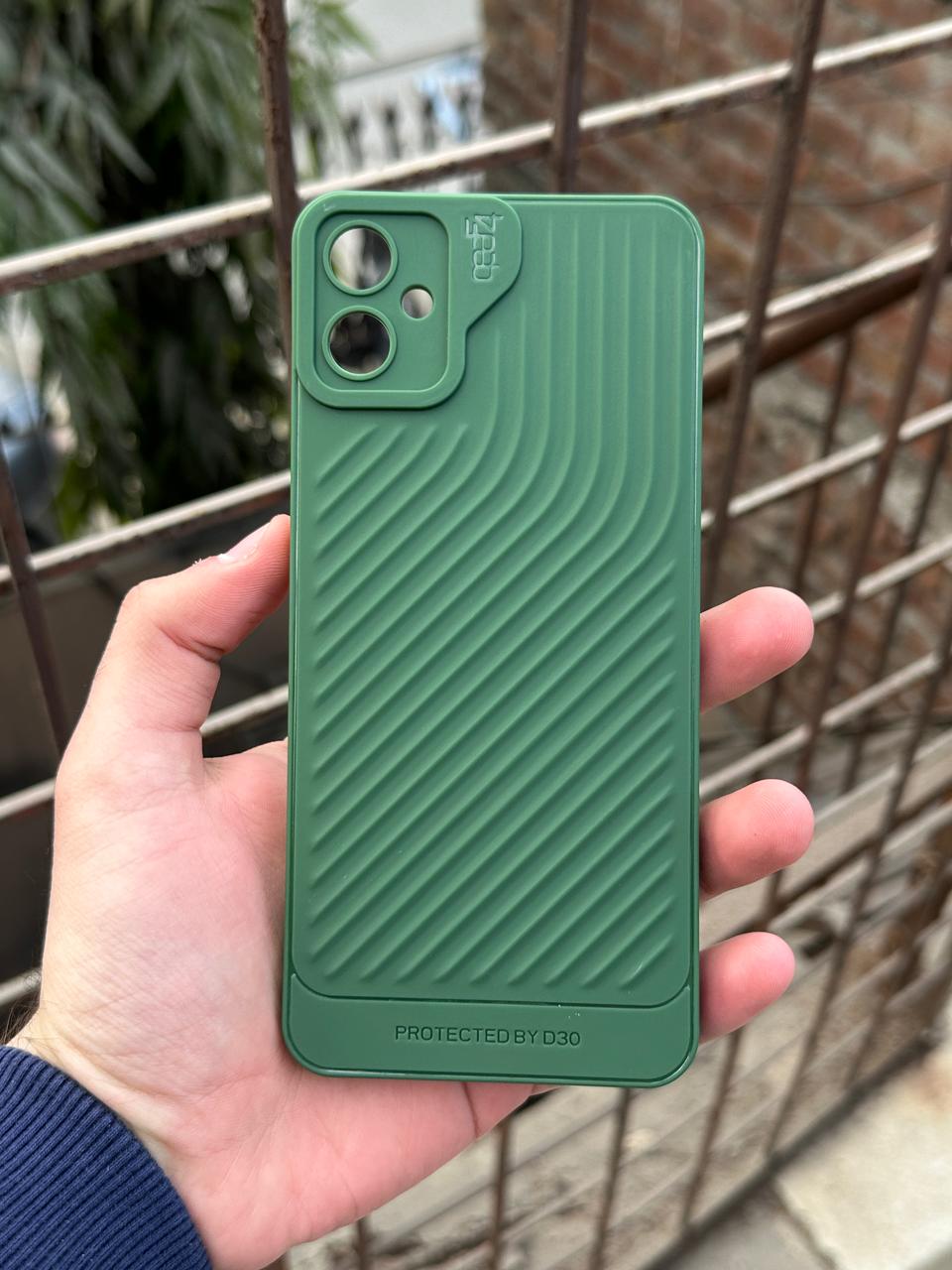 Samsung Galaxy “A05” Silicone Camera Protection “GEAR-4” Case - Green