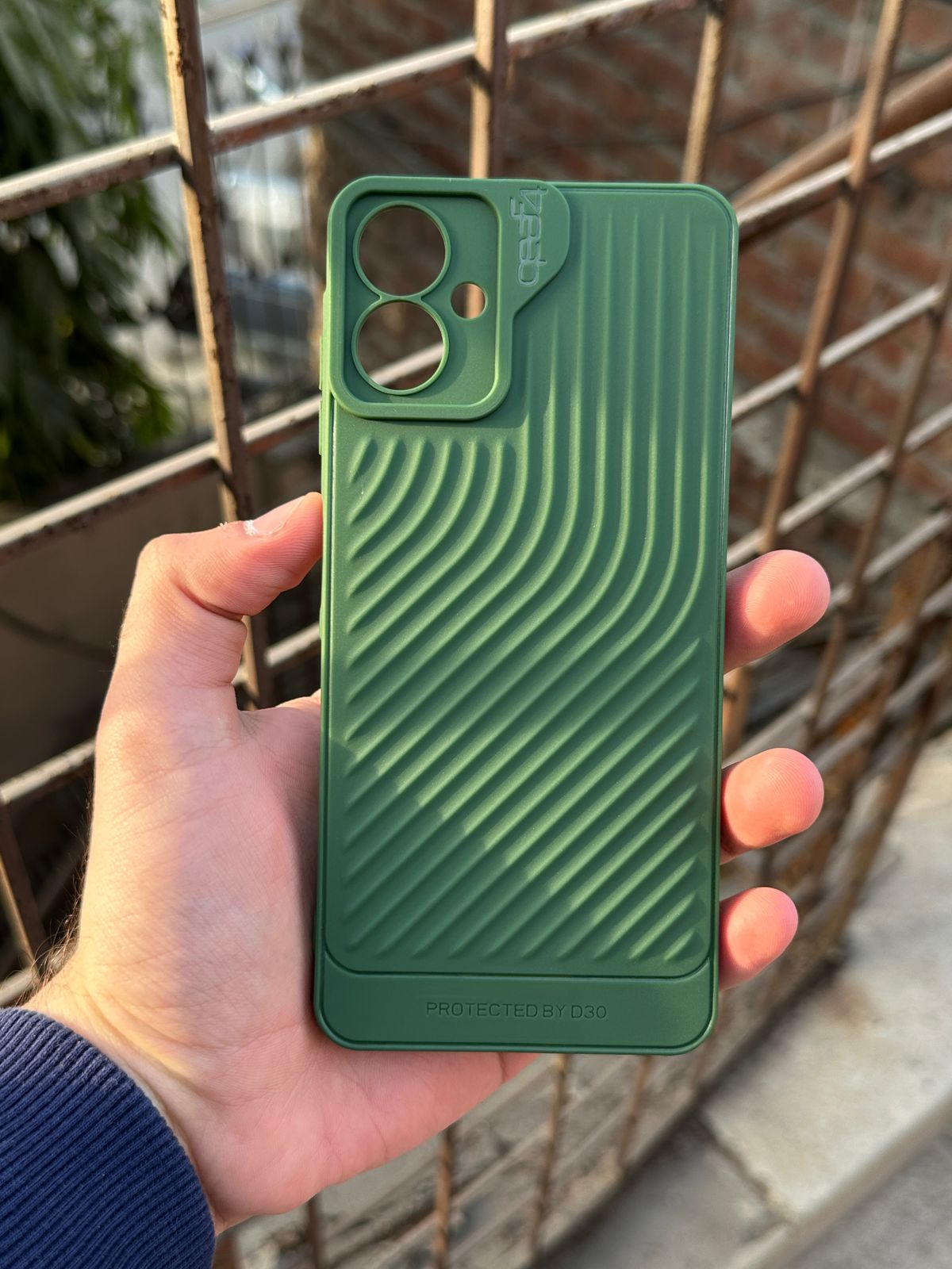 Samsung Galaxy “A06” Silicone Camera Protection “GEAR-4” Case - Green