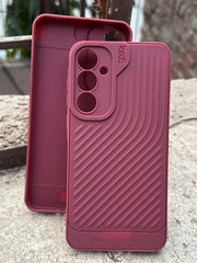 Samsung Galaxy “A35” Silicone Camera Protection “GEAR-4” Case - Maroon