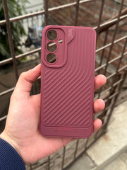 Samsung Galaxy “A35” Silicone Camera Protection “GEAR-4” Case - Maroon