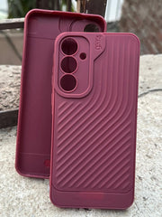 Samsung Galaxy “A55” Silicone Camera Protection “GEAR-4” Case - Maroon