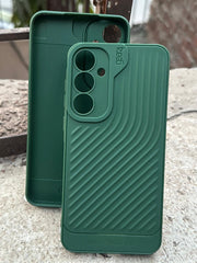 Samsung Galaxy “A55” Silicone Camera Protection “GEAR-4” Case - Green
