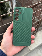 Samsung Galaxy “A55” Silicone Camera Protection “GEAR-4” Case - Green