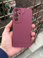 Samsung Galaxy “A55” Silicone Camera Protection “GEAR-4” Case - Maroon
