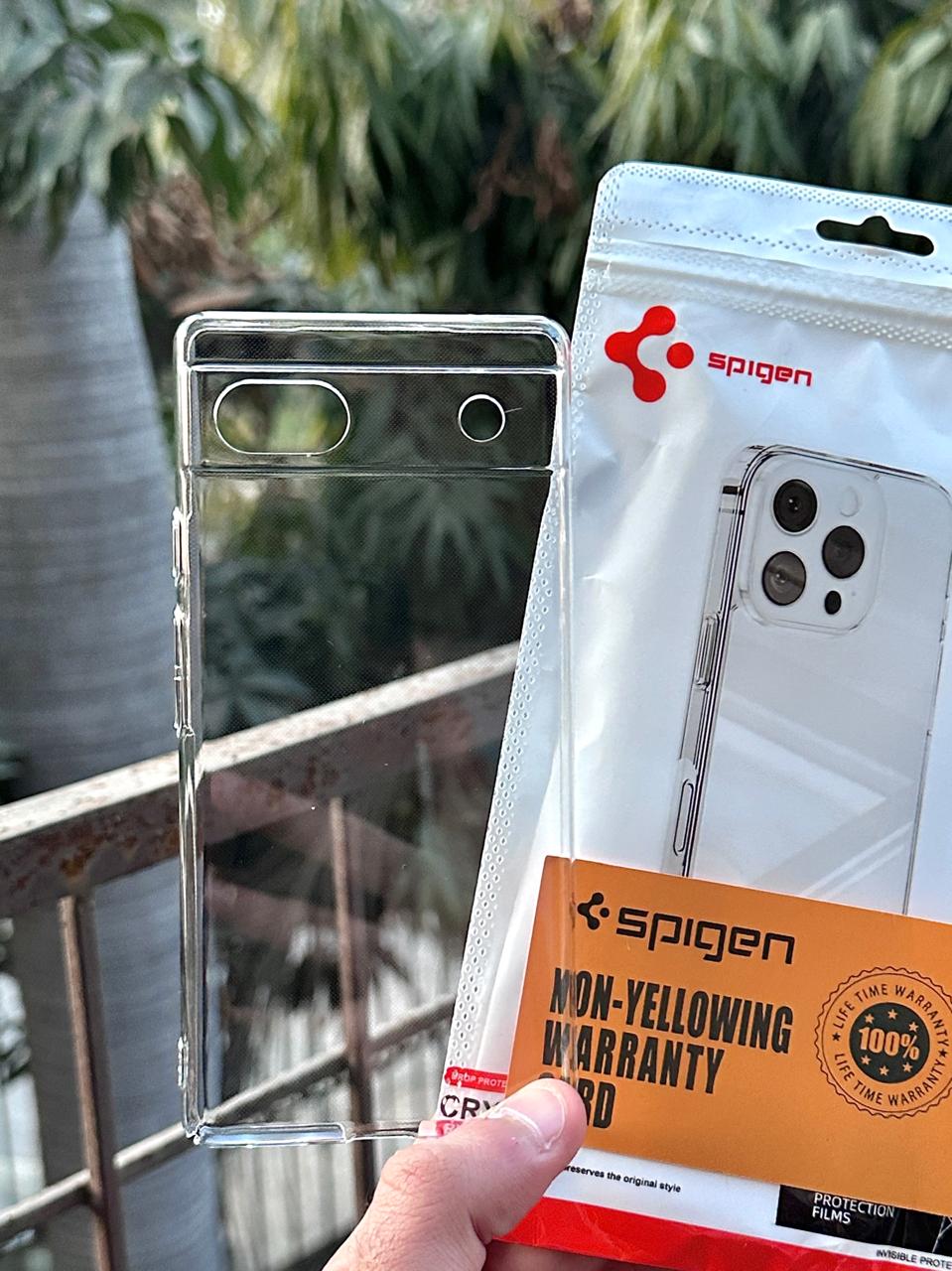 Google Pixel "6A" Premium Spigen Transparent Case "ANTI-YELLOWING"