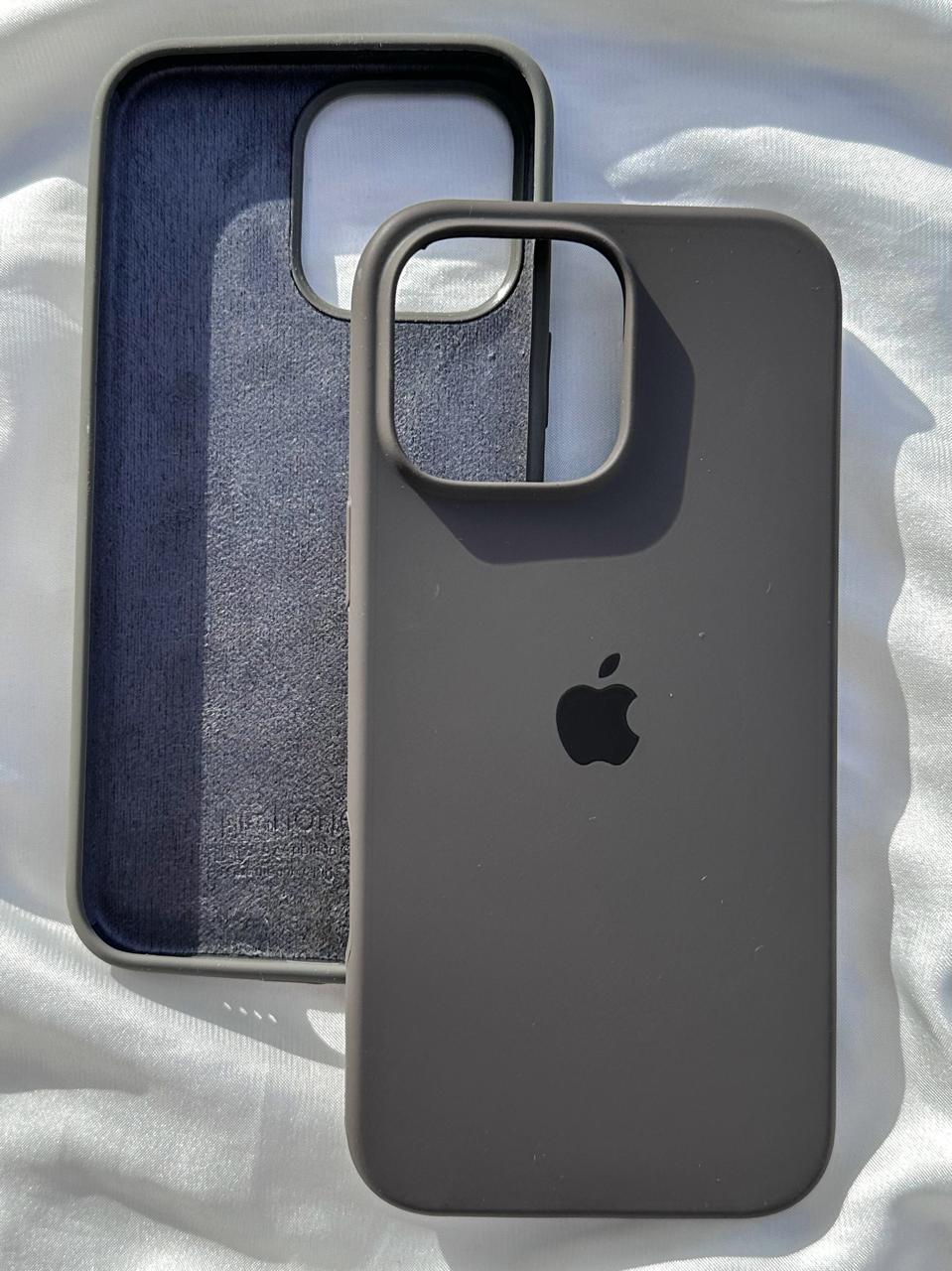 iPhone "16 Pro Max" Silicone Case "Dark Gray"