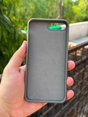 iPhone "7/8 Plus" Premium Remax Leather Stitched Case - Gray
