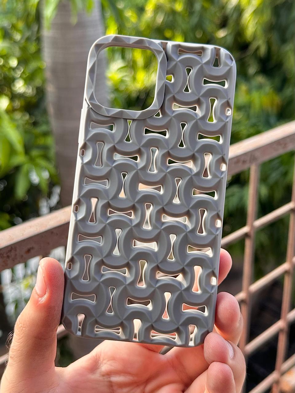 iPhone "11 Pro" Premium Silicone "Heat Dissipation" Case - Gray