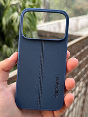 iPhone "17 Pro" Spigen Premium Woven Stitched Case - Blue
