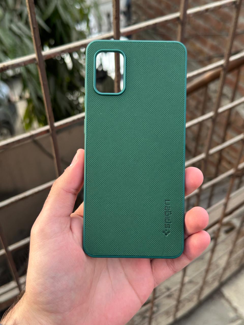 Samsung Galaxy "A31" Spigen Rugged Texture Case - Green