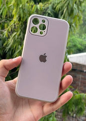 iPhone "12 Pro" Tempered Glass "Chrome" Case - Light Purple