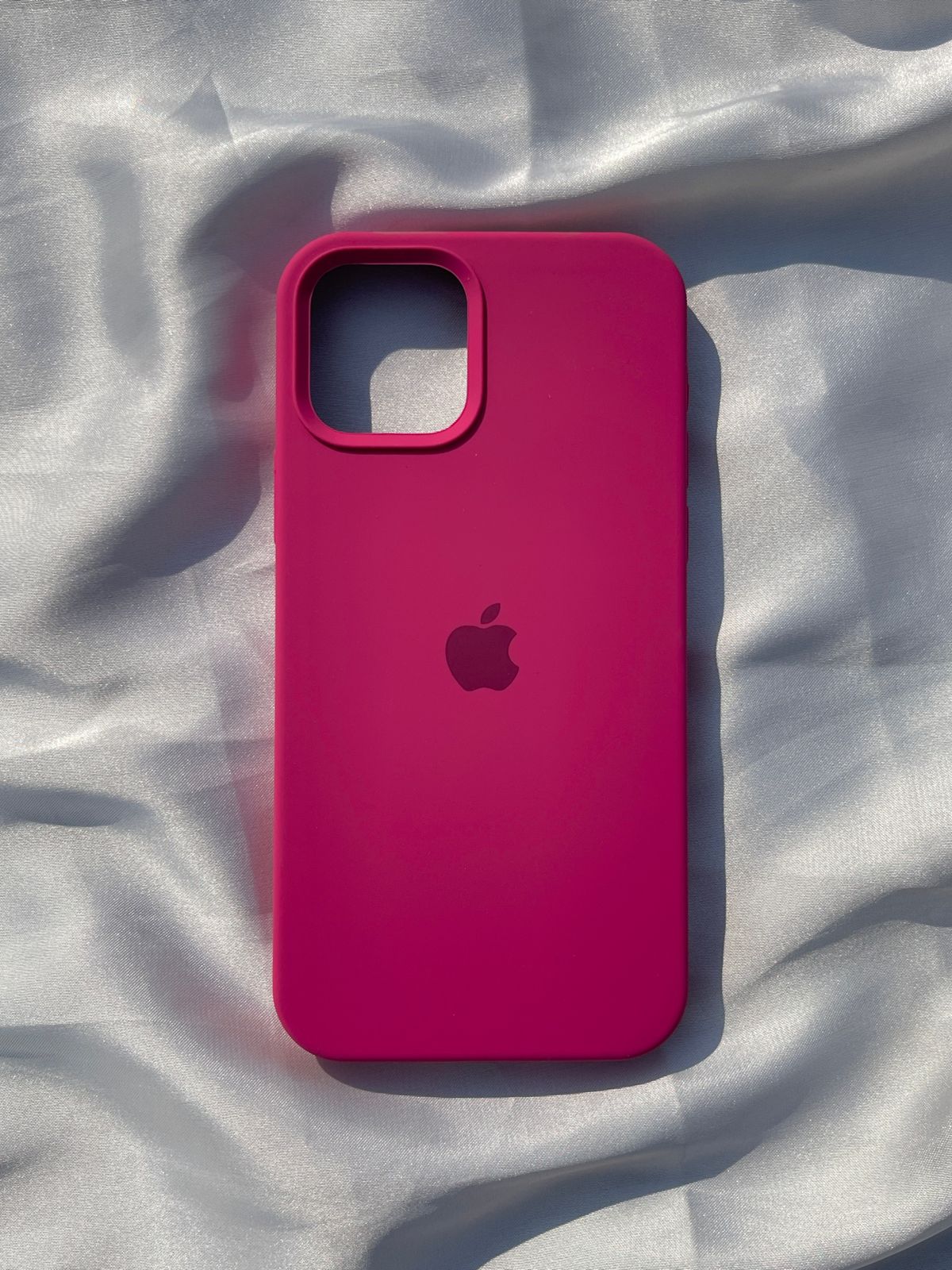 iPhone "12/12 Pro" Silicone Case "Neon Pink"