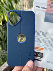 iPhone "16 Plus" Spigen Premium Woven Stitched Case - Blue