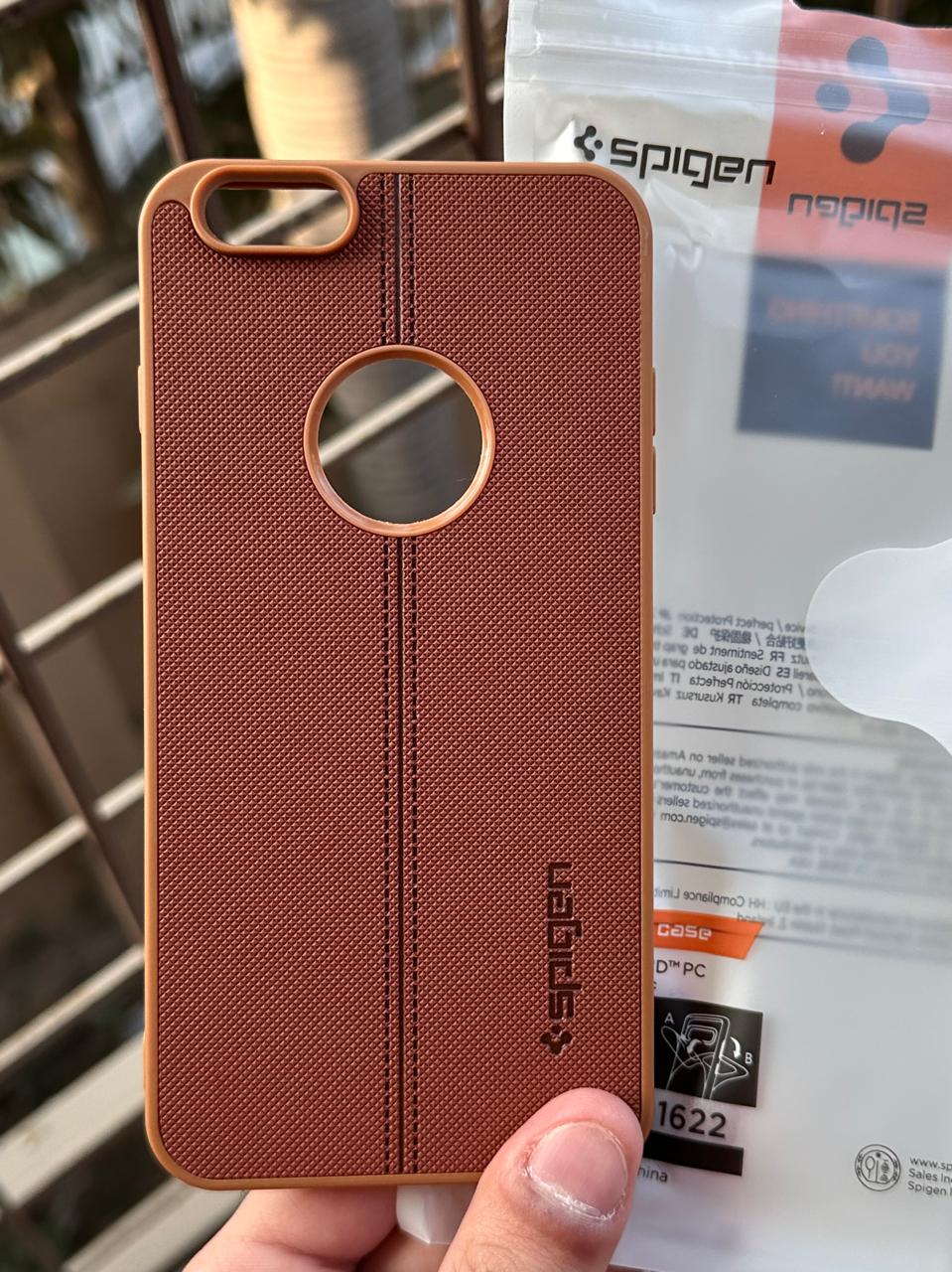 iPhone "6 Plus/ 6s Plus" Spigen Premium Woven Stitched Case - Brown
