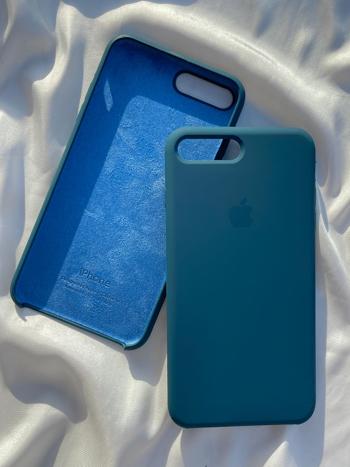 iPhone "7/8 Plus" Silicone Case "Teal Blue"