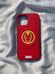 iPhone "12/12 Pro" Iron-Man 3D Embossed Case