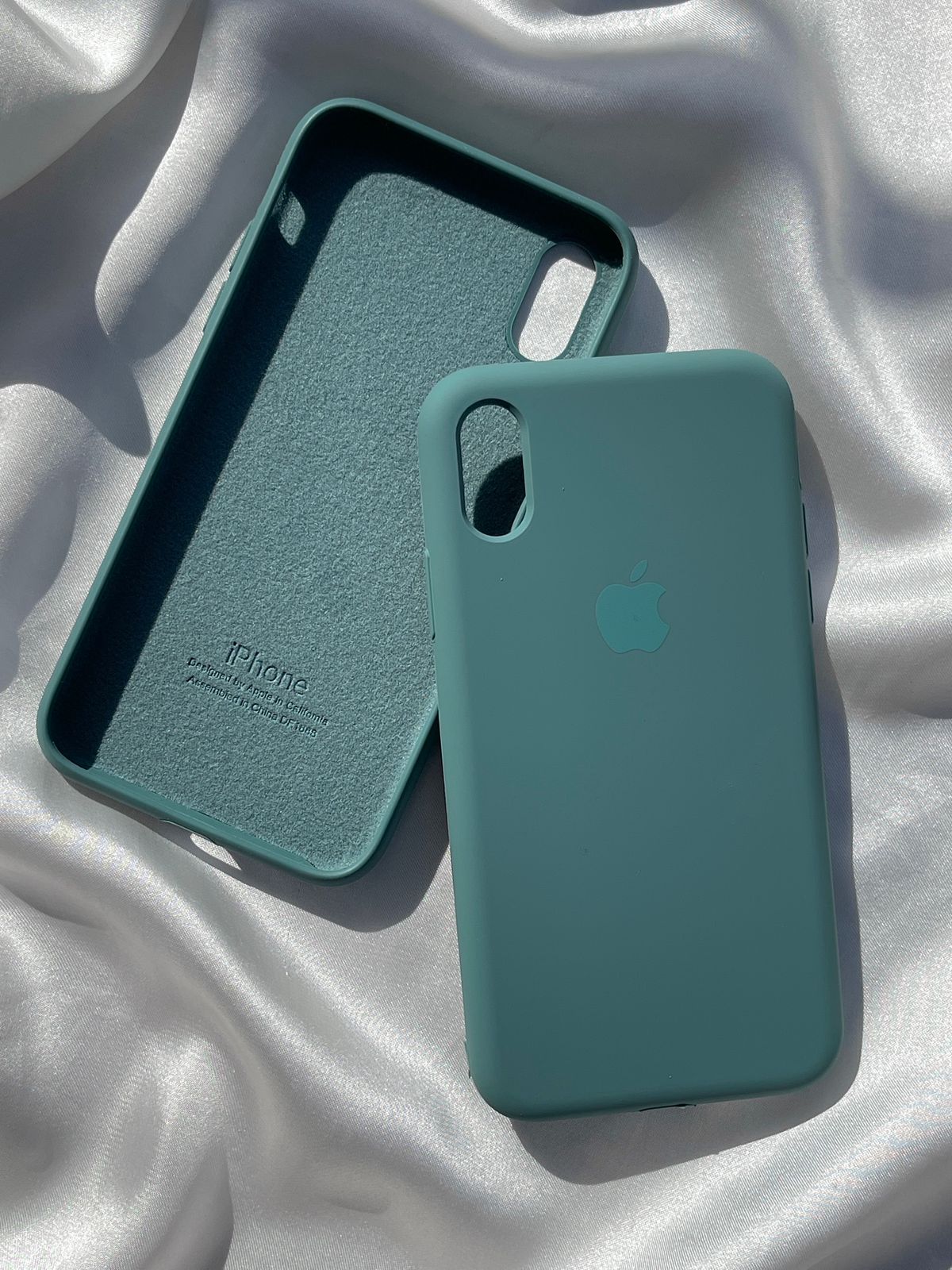 iPhone "X/XS" Silicone Case "Teal Green"