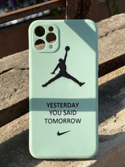 iPhone "11 Pro Max" Silicone "Yesterday You Said Tomorrow" Case - Lime