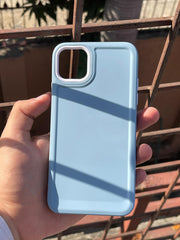 iPhone "11 Pro Max" Silicone "Camera Ring Retractable" Case - Sierra Blue