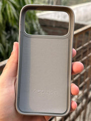 iPhone "17 Pro Max" Spigen Premium Woven Stitched Case - Gray