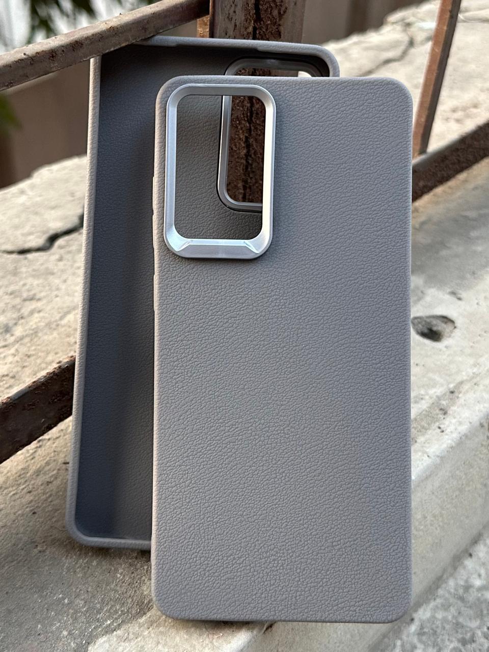 Samasung Galaxy "A72" Leather Textured Case - Gray