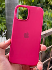 iPhone "12/12 Pro" Silicone Case "Neon Pink"