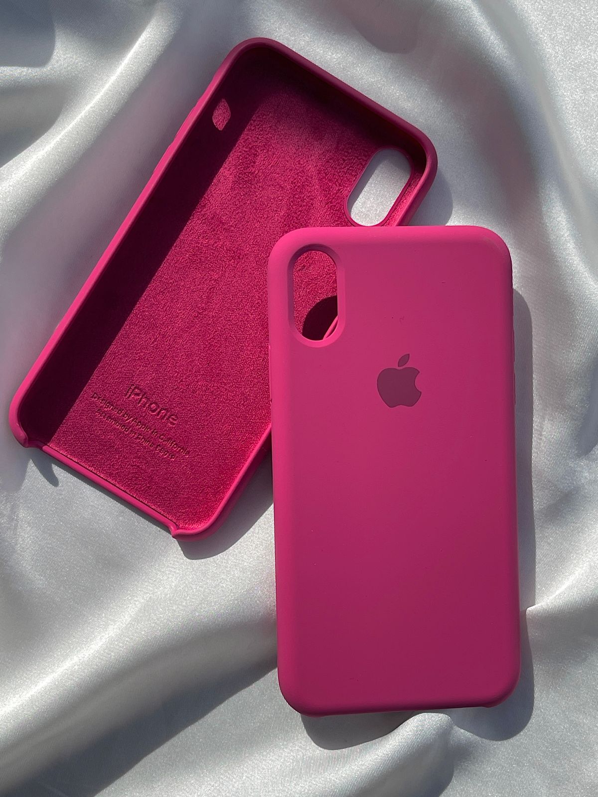 iPhone "XS Max" Silicone Case "Neon Pink"