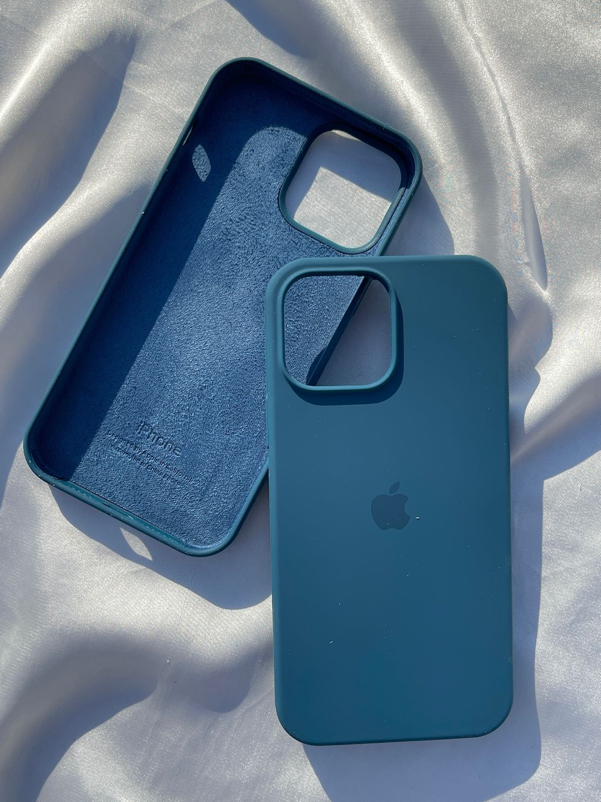 iPhone "13 Pro Max" Silicone Case "Teal Blue"
