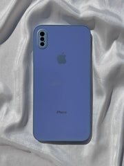 iPhone "XS Max" Tempered Glass Case "Chrome Logo"