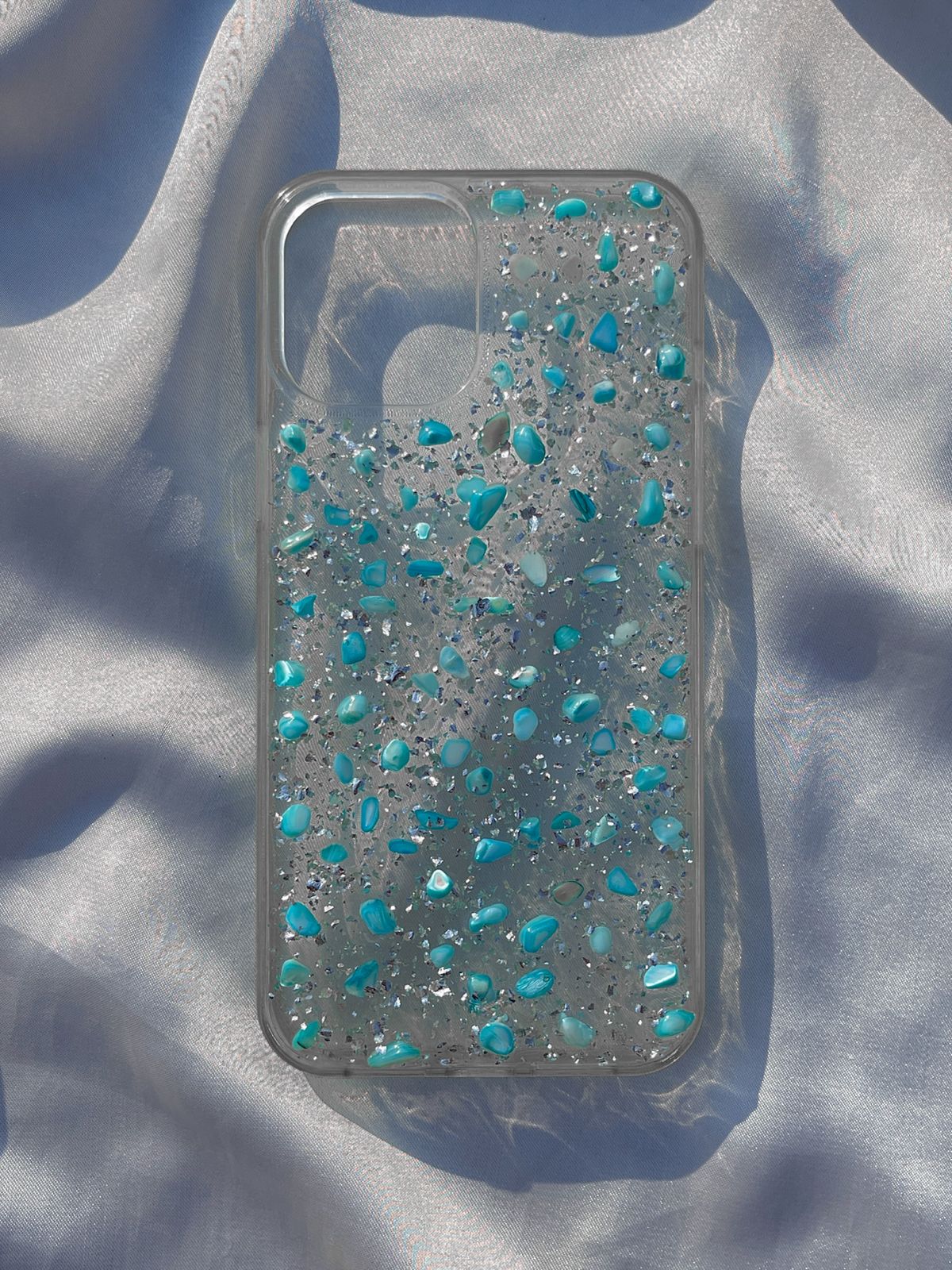 iPhone "12 Pro Max" Premium Real-Stone Translucent Case