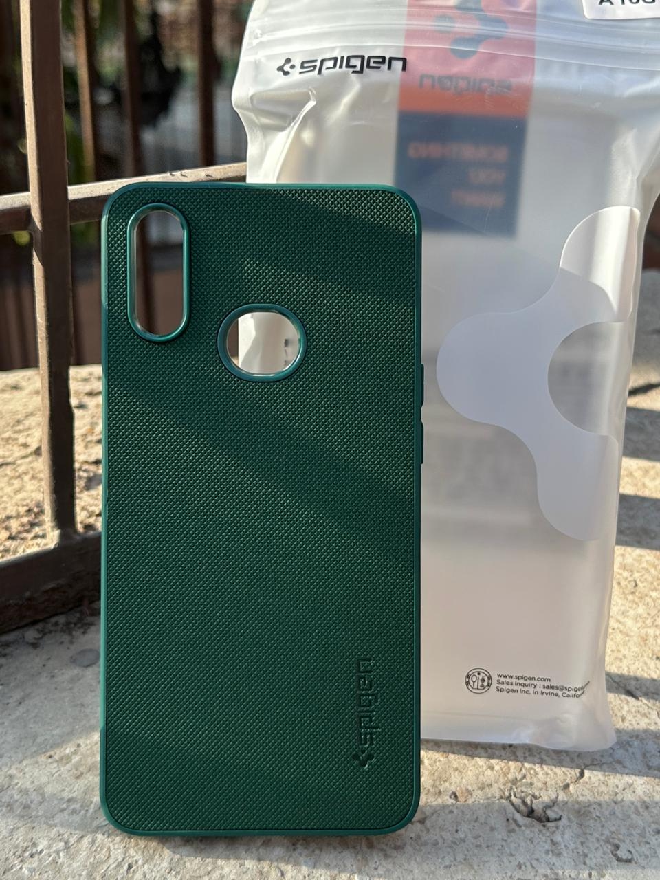 Samsung Galaxy "A10S" Spigen Rugged Texture Case - Green