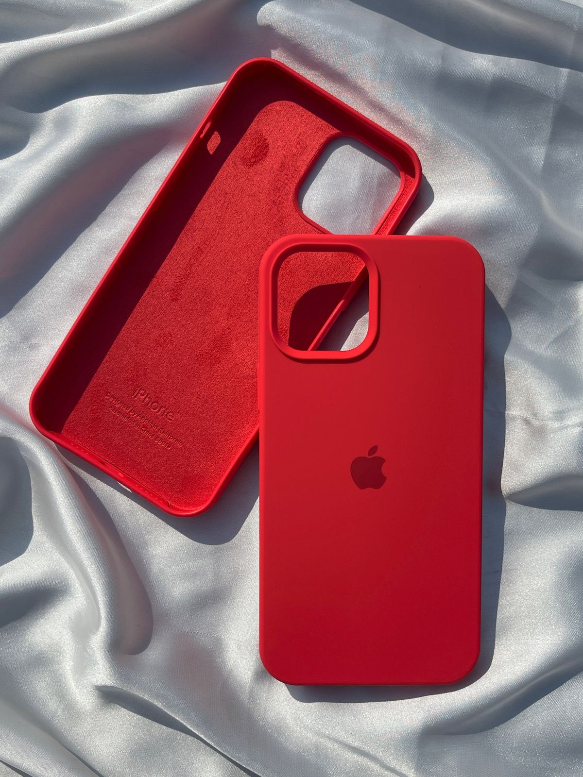 iPhone "12 Pro Max" Silicone Case "Blazing Red"