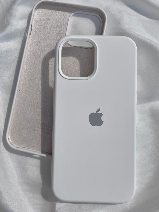 iPhone "12 Pro Max" Silicone Case "Pearl White"