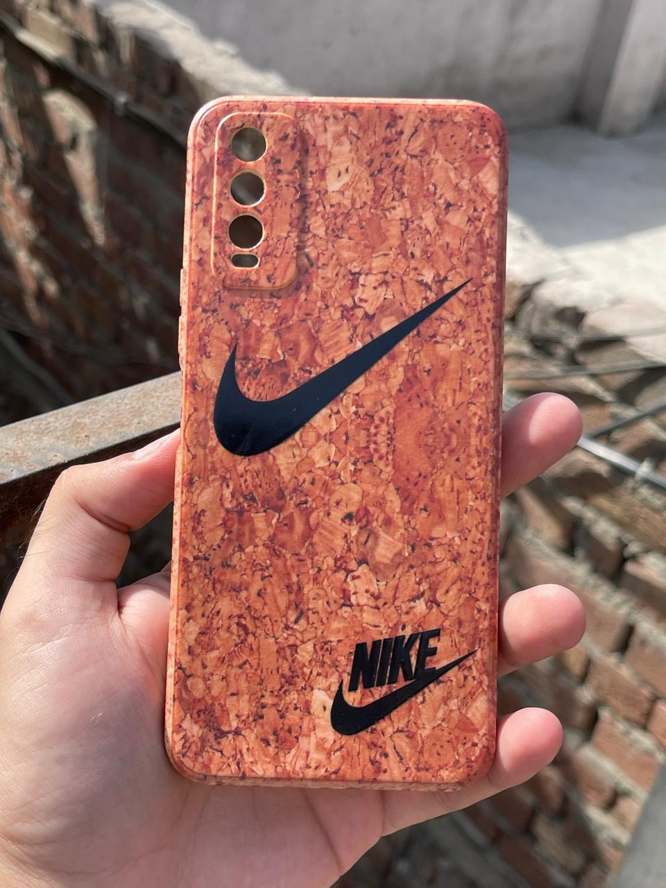 Vivo "Y20" Wood Texture Case - Nike