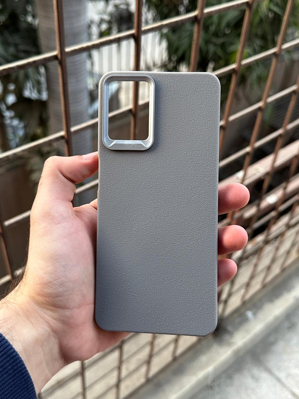 Samasung Galaxy "A12" Leather Textured Case - Gray