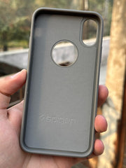 iPhone "X/XS" Spigen Premium Woven Stitched Case - Gray
