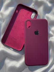 iPhone "XR" Silicone Case “Plum”