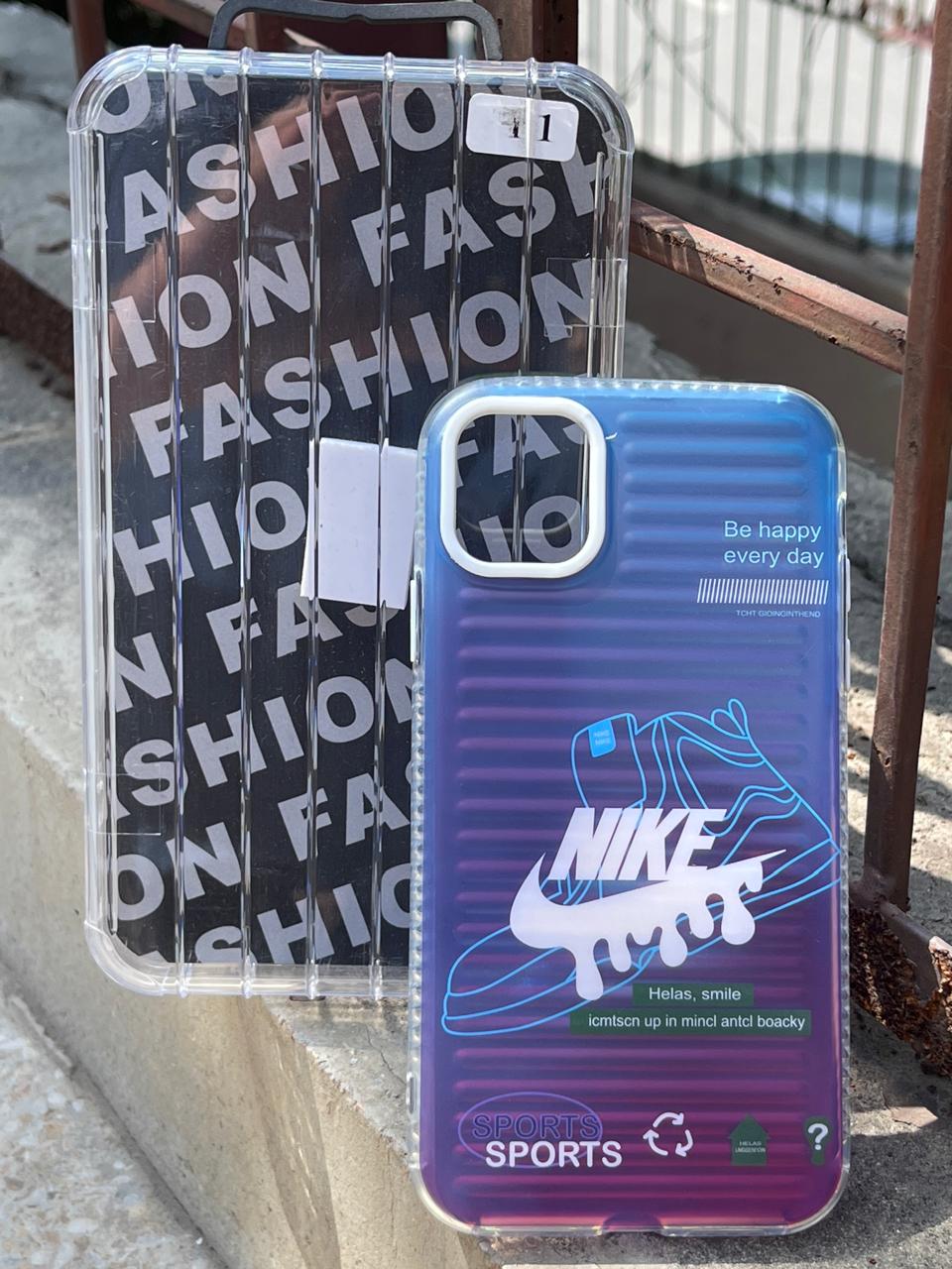 iPhone "11" Rainbow Translucent Case - Nike