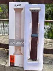 Apple Watch BAIJIE "Leather Band" - Dark Brown