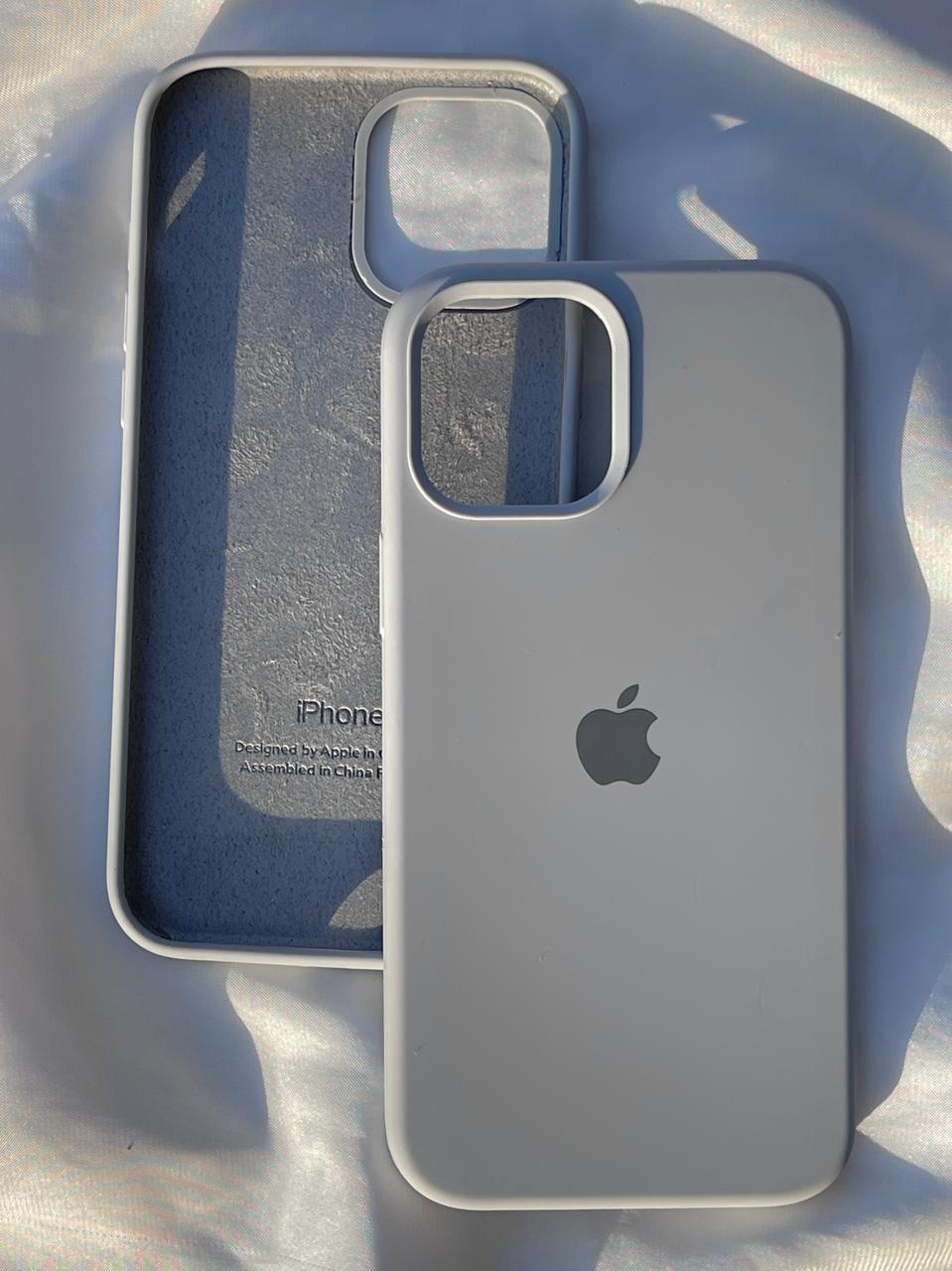 iPhone "12 Pro Max" Silicone Case "Cool Gray"